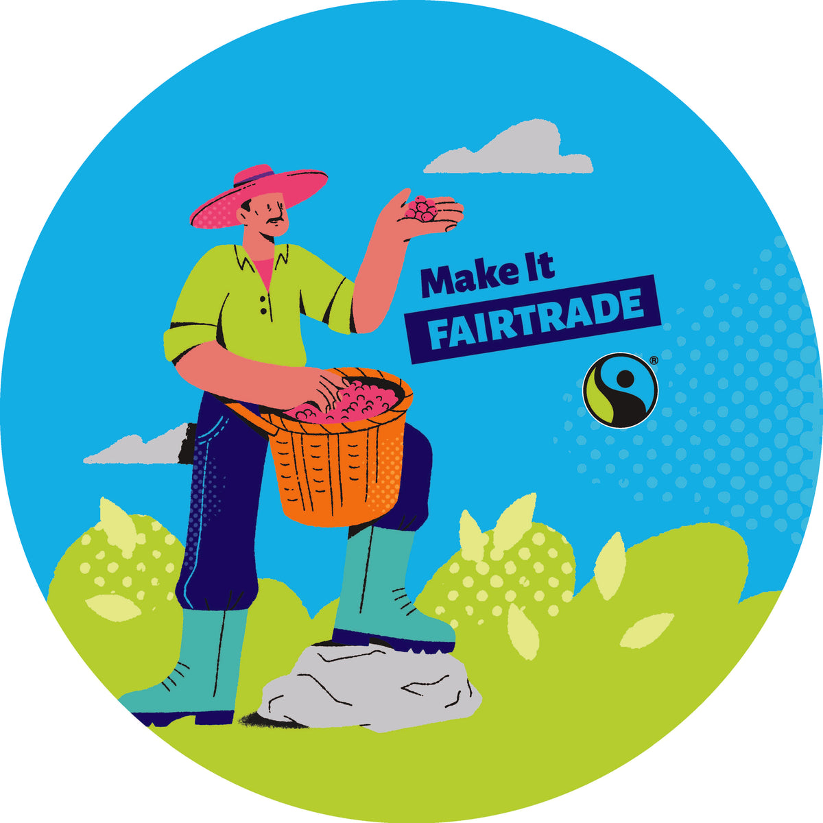 Make It Fairtrade Pin-Back Buttons